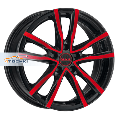 Диски MAK Milano Black Red Face 7x17/5x114,3 ЕТ40 D76