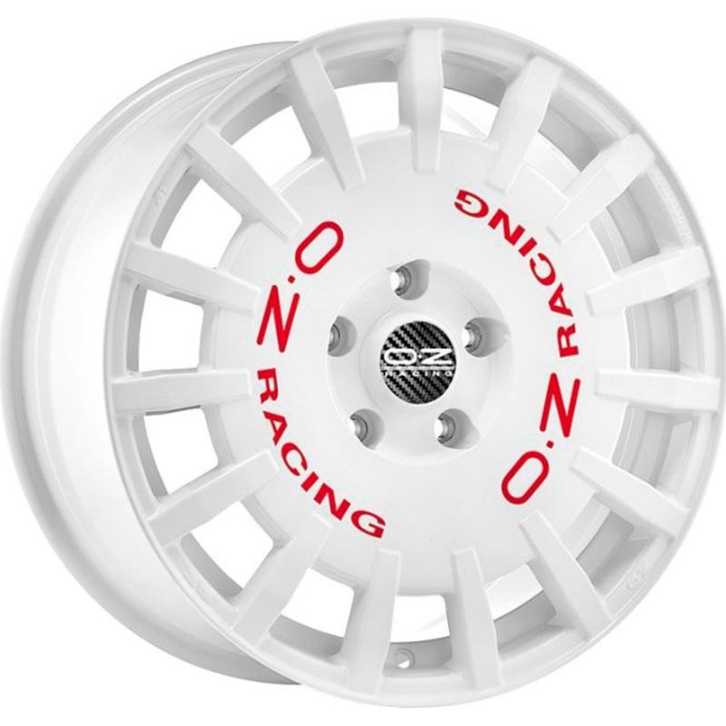 Диски OZ Rally Racing Race White + Red Lettering