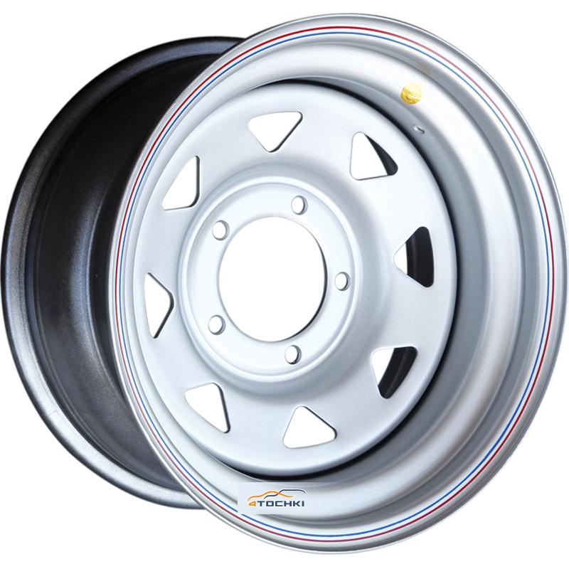 Диски Off-Road Wheels УАЗ (треуг. мелкий) Серебристый 8x16/5x139,7 ЕТ-19 D110
