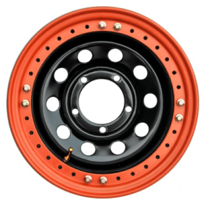Диски Off-Road Wheels УАЗ с псевдо бедлоком (оранжевый) Черный