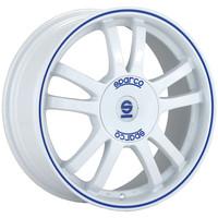 Sparco Rally White + Blue Lip