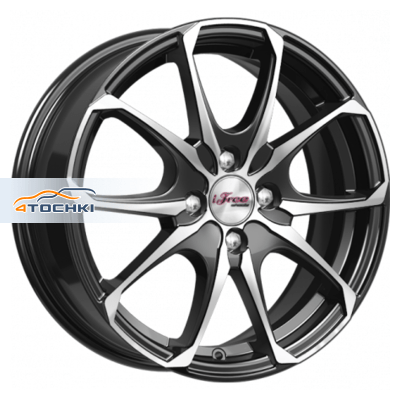Диски iFree Такеши (КС877) Блэк Джек 6x16/4x100 ЕТ45 D60,1